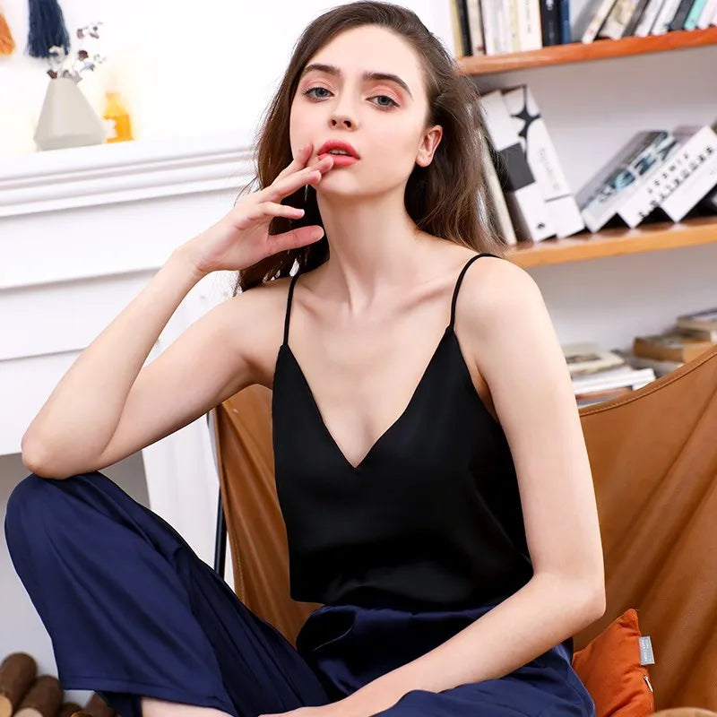 Top Crop Mujer Sexy – Halter Satinado Estilo Y2K