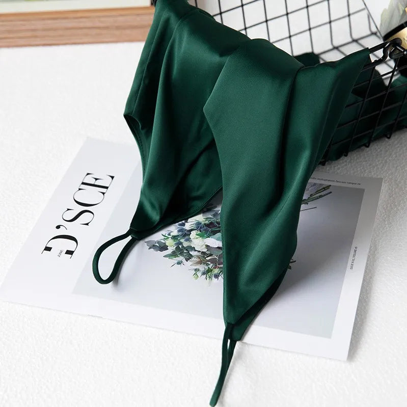 Top Crop Mujer Sexy – Halter Satinado Estilo Y2K